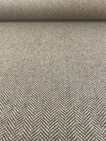 ° Stof Wolmix - Herringbone - Groen