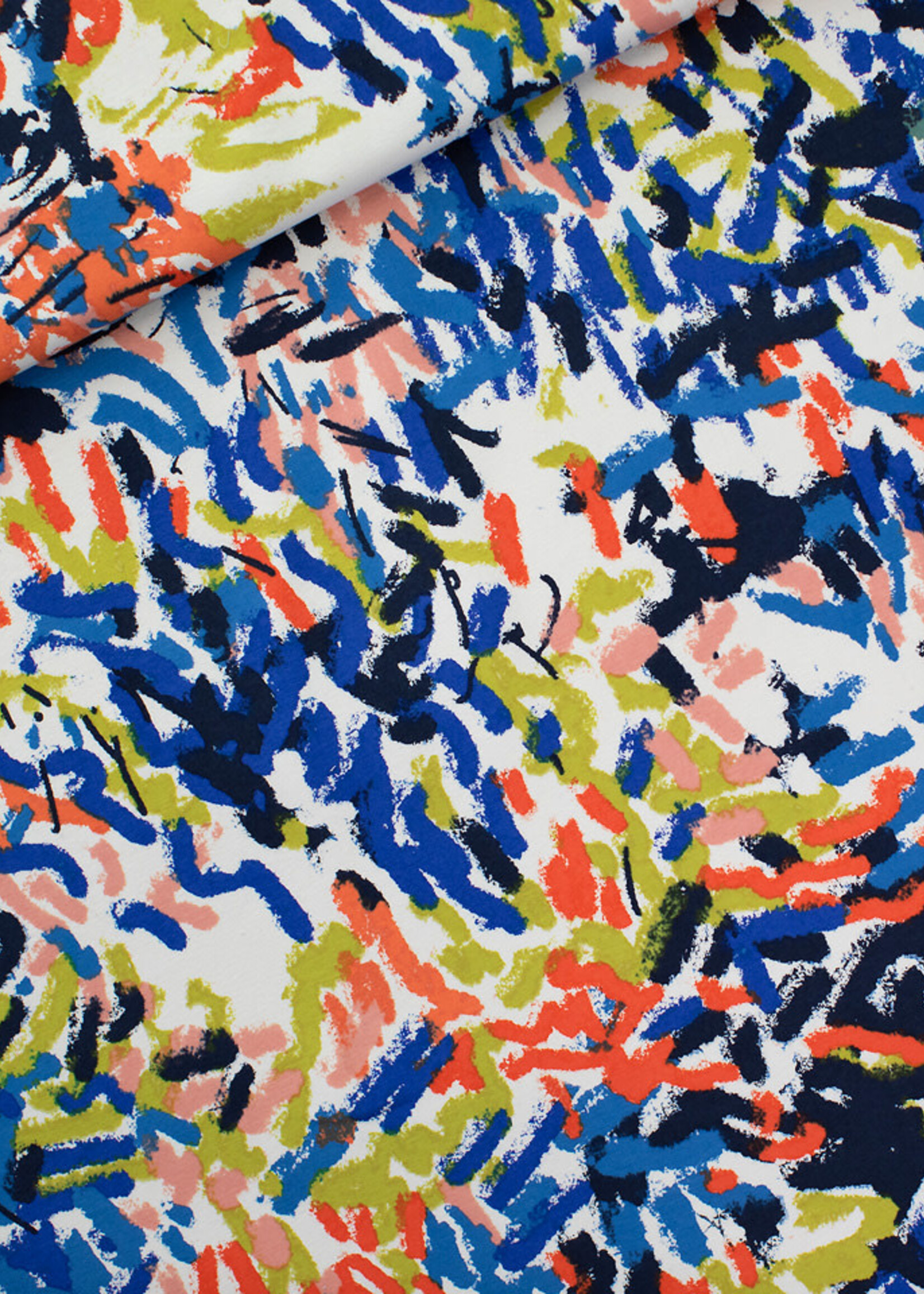 See You at Six ° Stof French Terry - See You at Six - Paint Fun - Tofu Beige