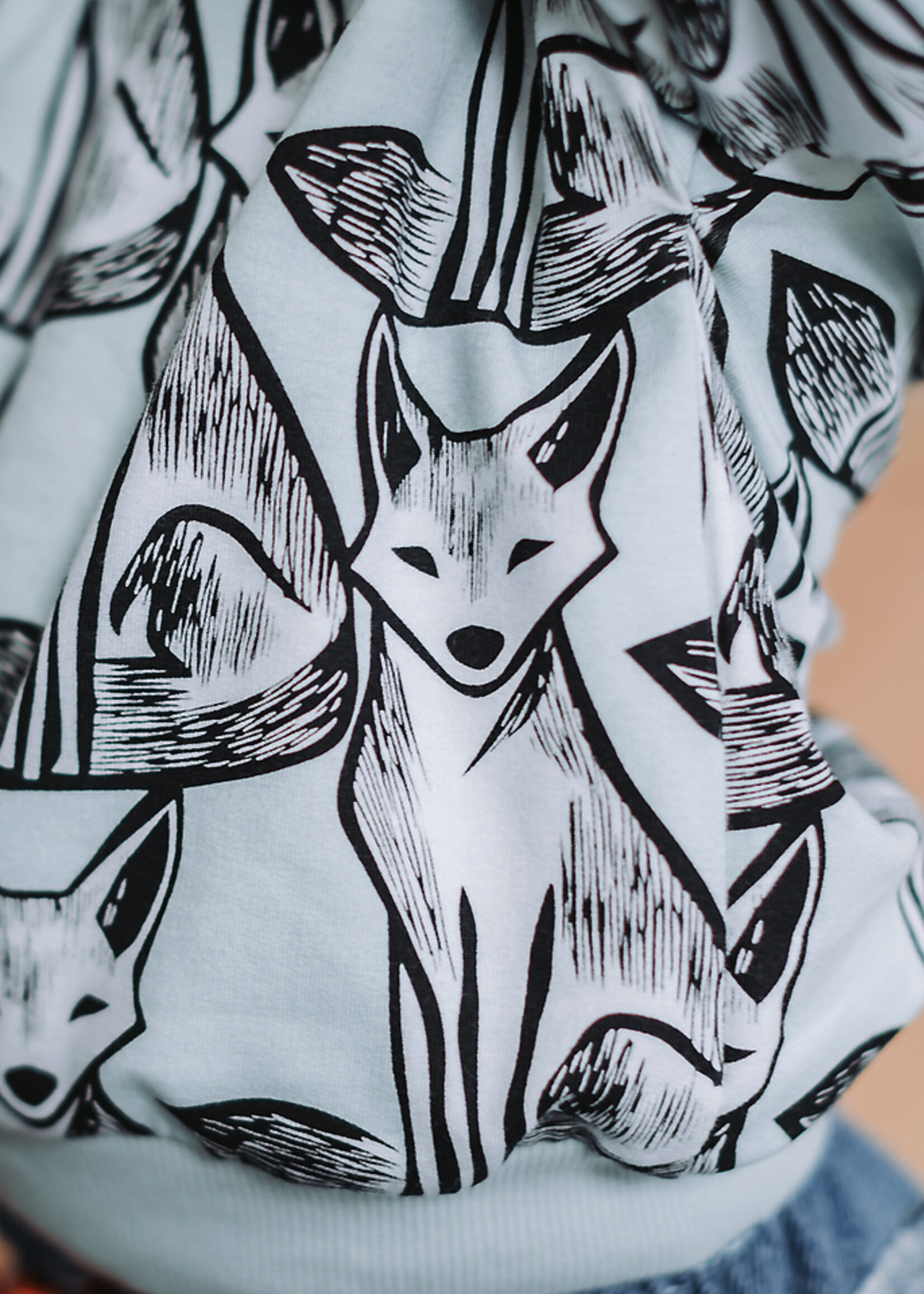 See You at Six °° Stof French Terry - See You at Six - Renard Nouveau - Babyblauw