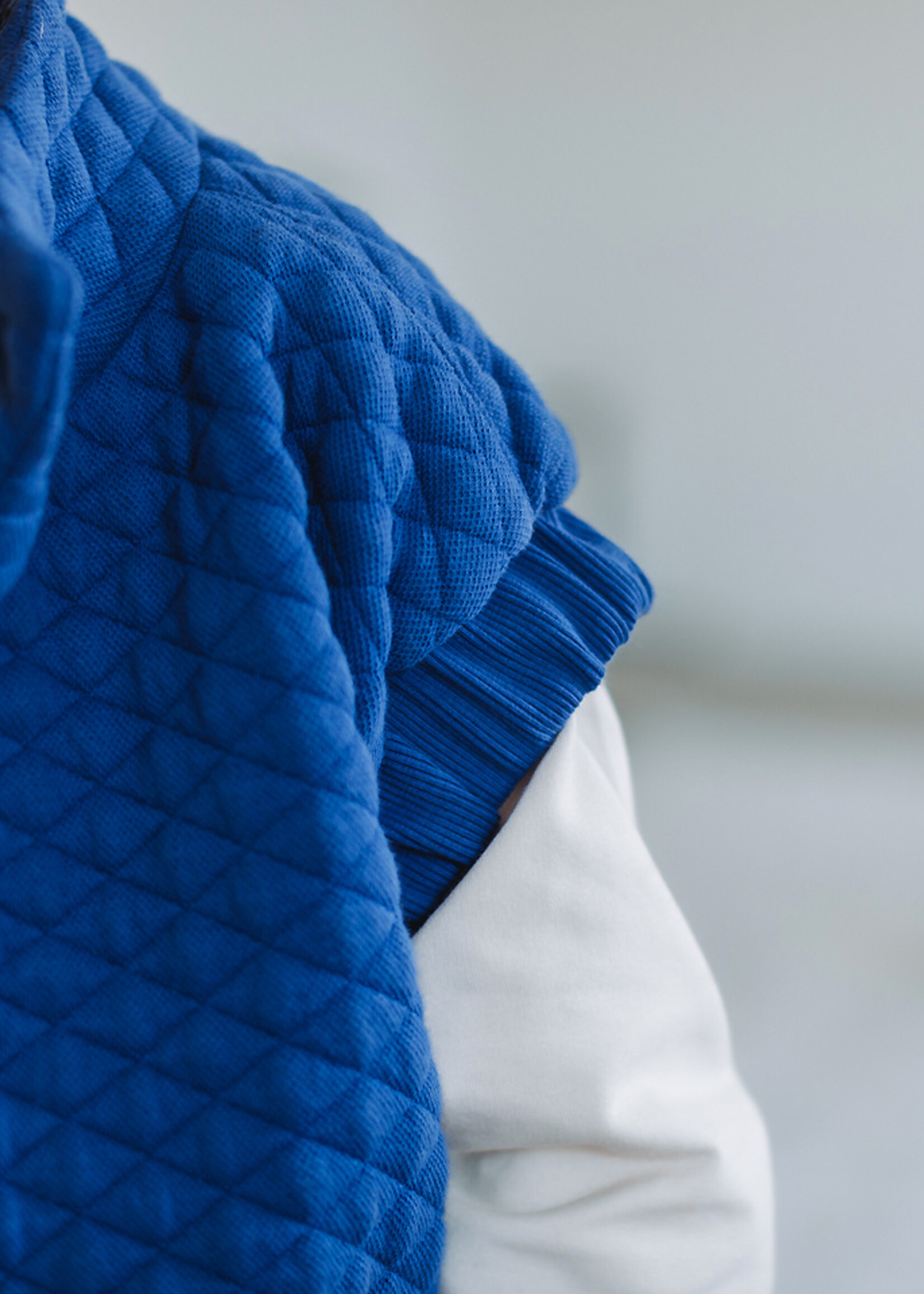 See You at Six ° Stof Matelassé Piqué Tricot - See You at Six - Surf The Web Blue