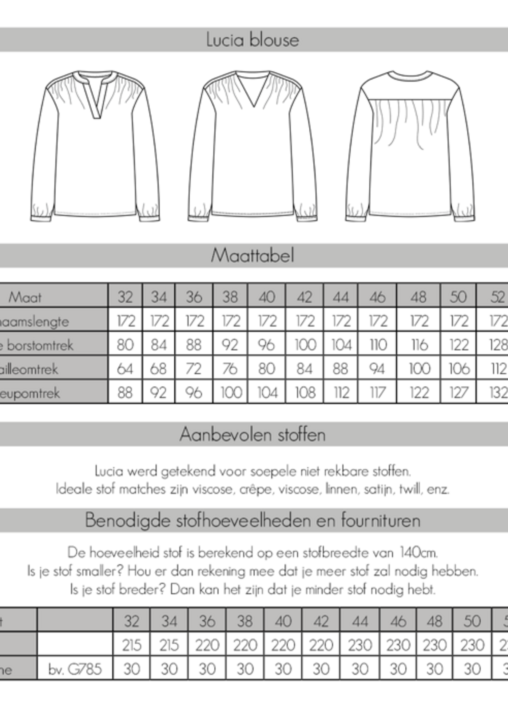 ° Naaipatroon - Bel'Etoile - LUCIA Blouse voor dames