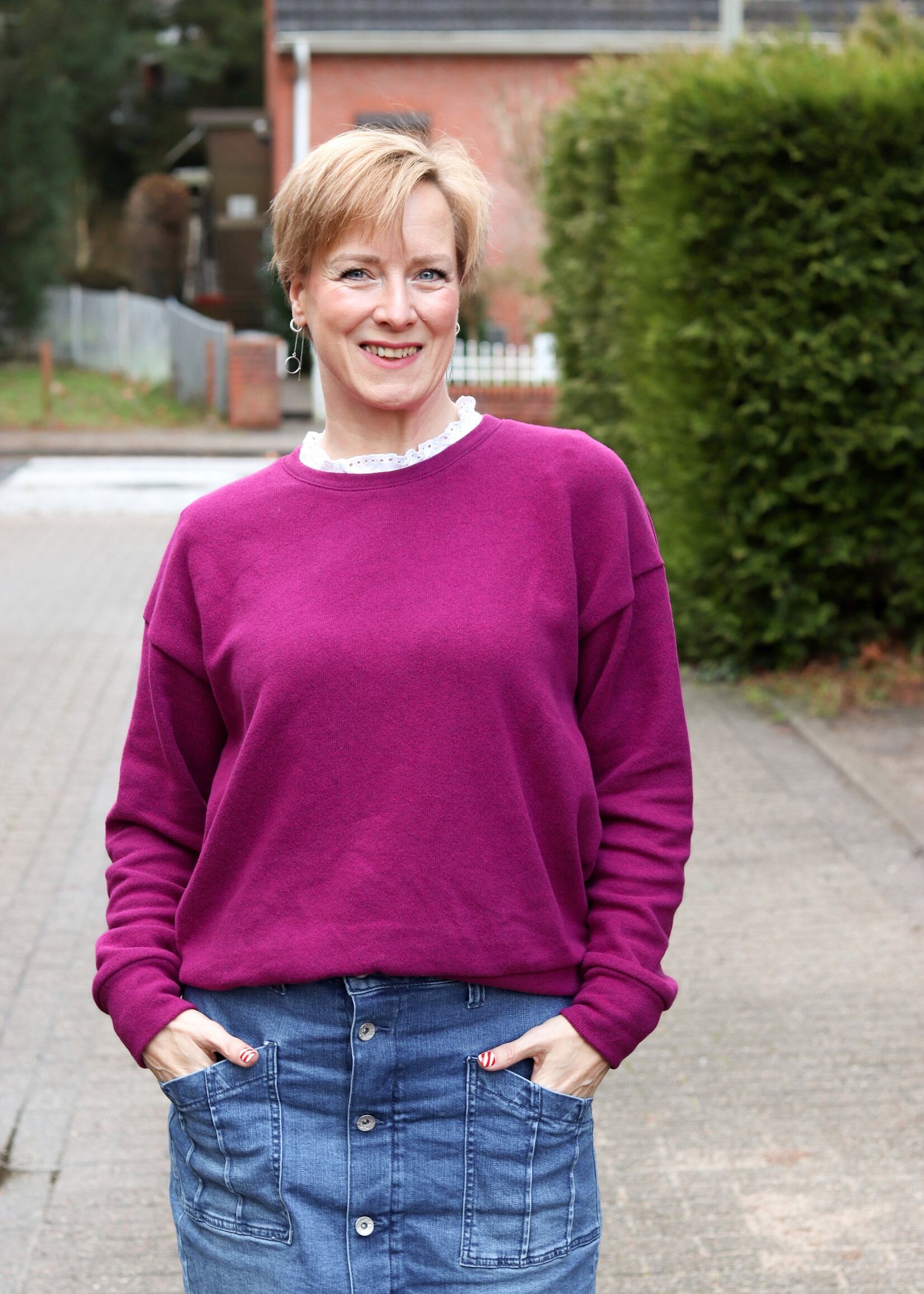 ° Stof Vormvast Breisel - Bono - Cherry (made in Italy)