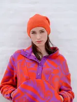 Atelier Jupe ° Stof Wol Blend - Atelier Jupe - Flowers Purple & Orange