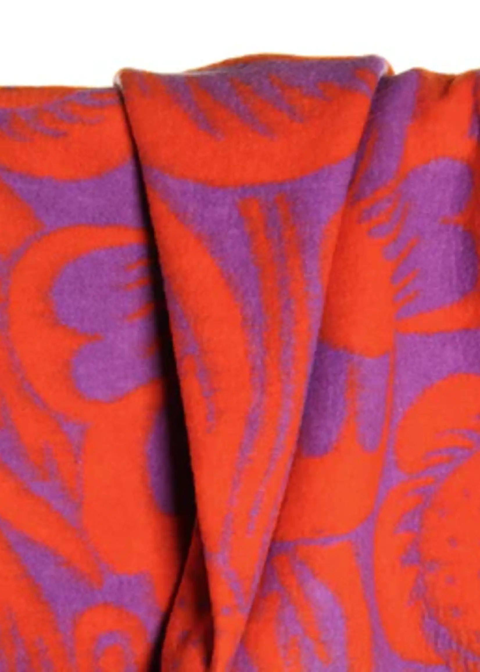 Atelier Jupe ° Stof Wol Blend - Atelier Jupe - Flowers Purple & Orange