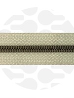 Zipper Zoo ° Spiraalrits - Zipper Zoo - 1 meter - Oatmeal Beige / Brons
