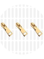 Zipper Zoo ° Schuiver Dangle Spiraalrits #5 - Zipper Zoo - Goud (per 3 stuks)
