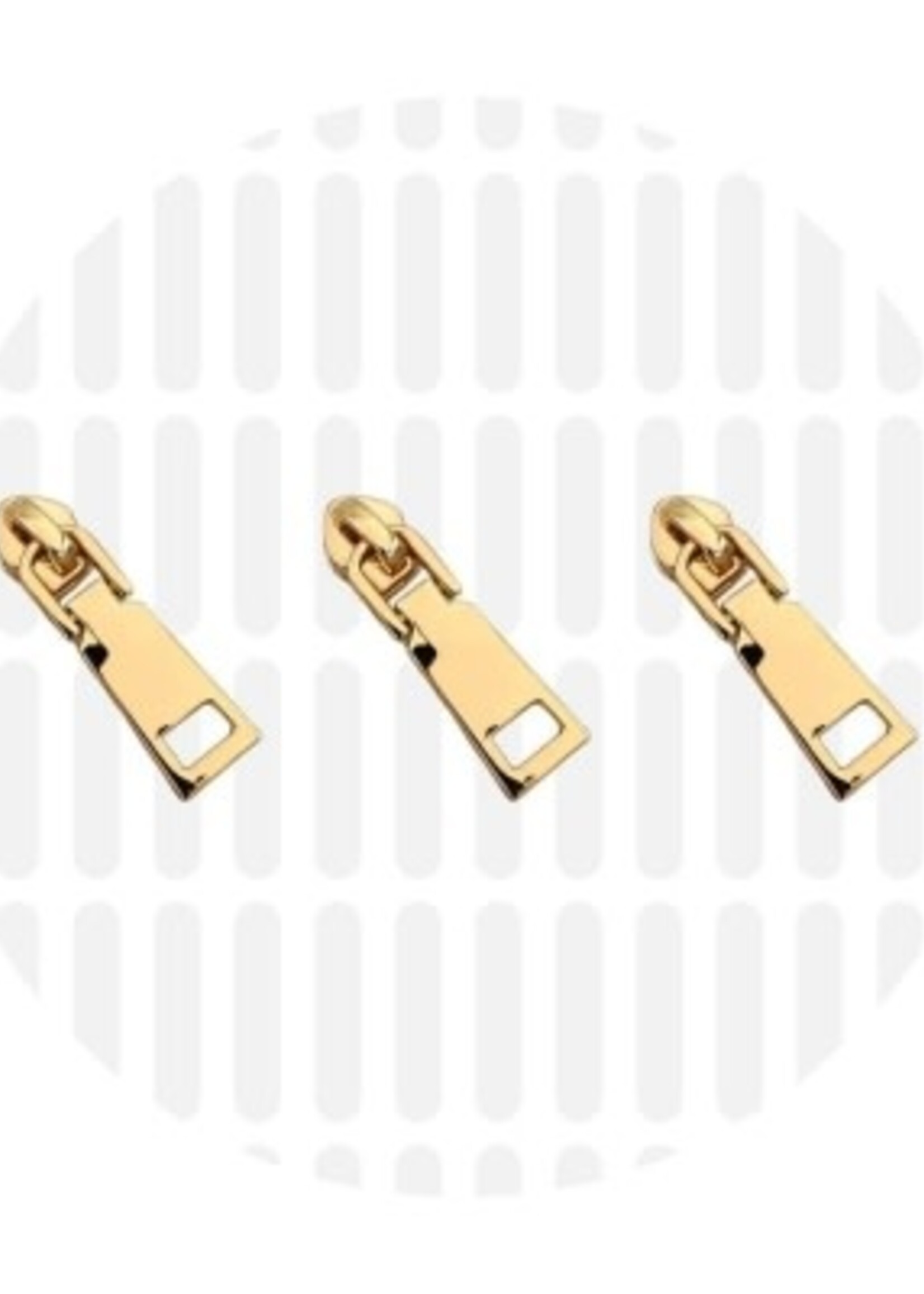 Zipper Zoo ° Schuiver Dangle Spiraalrits #5 - Zipper Zoo - Goud (per 3 stuks)