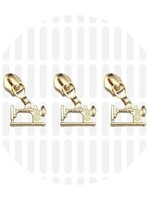 Zipper Zoo ° Schuiver Sewing Machine Spiraalrits #5 - Zipper Zoo - Goud (per 3 stuks)