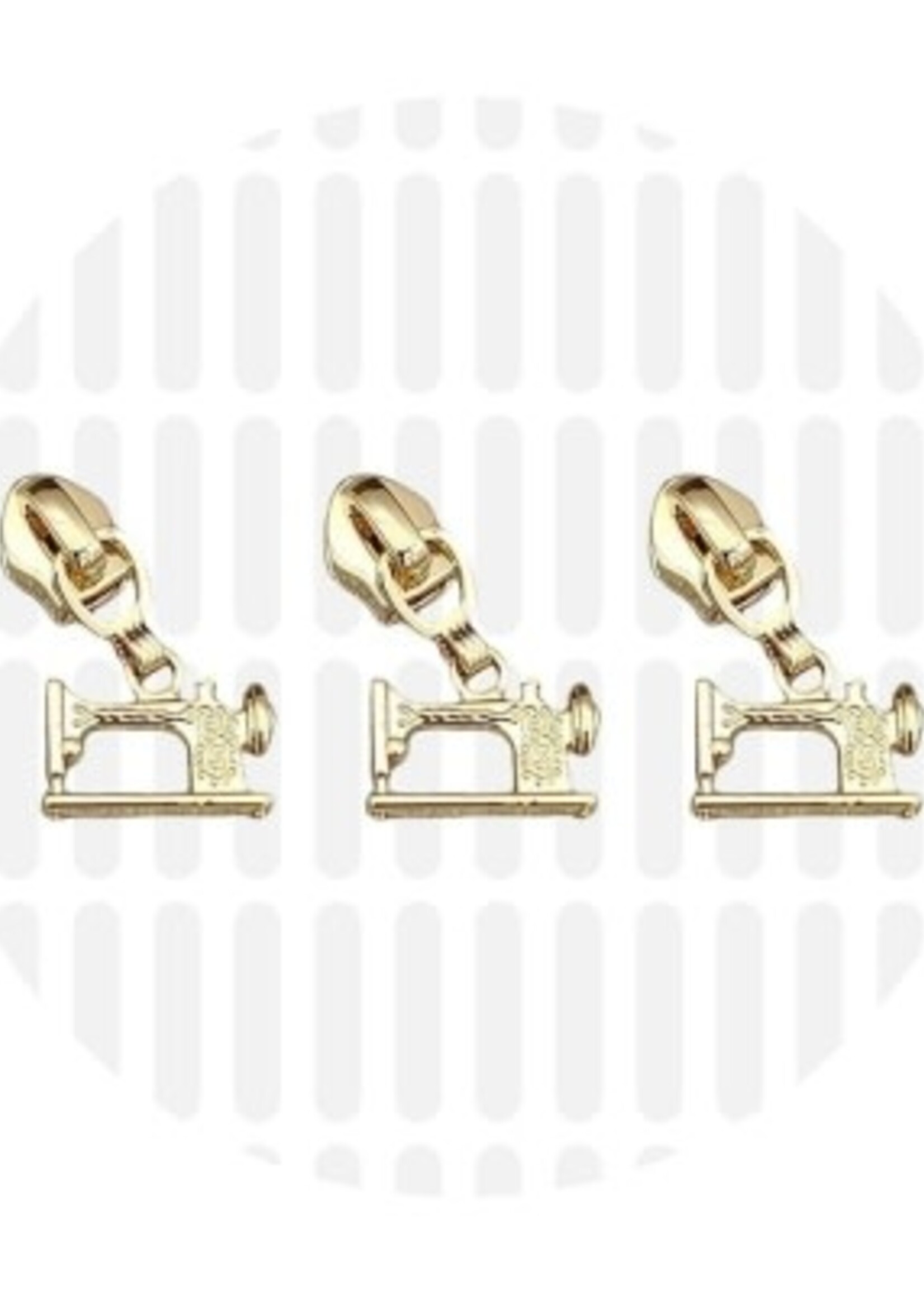 Zipper Zoo ° Schuiver Sewing Machine Spiraalrits #5 - Zipper Zoo - Goud (per 3 stuks)