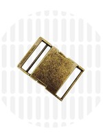 Zipper Zoo ° Sluiting - Zipper Zoo - 38mm - Antique Brass