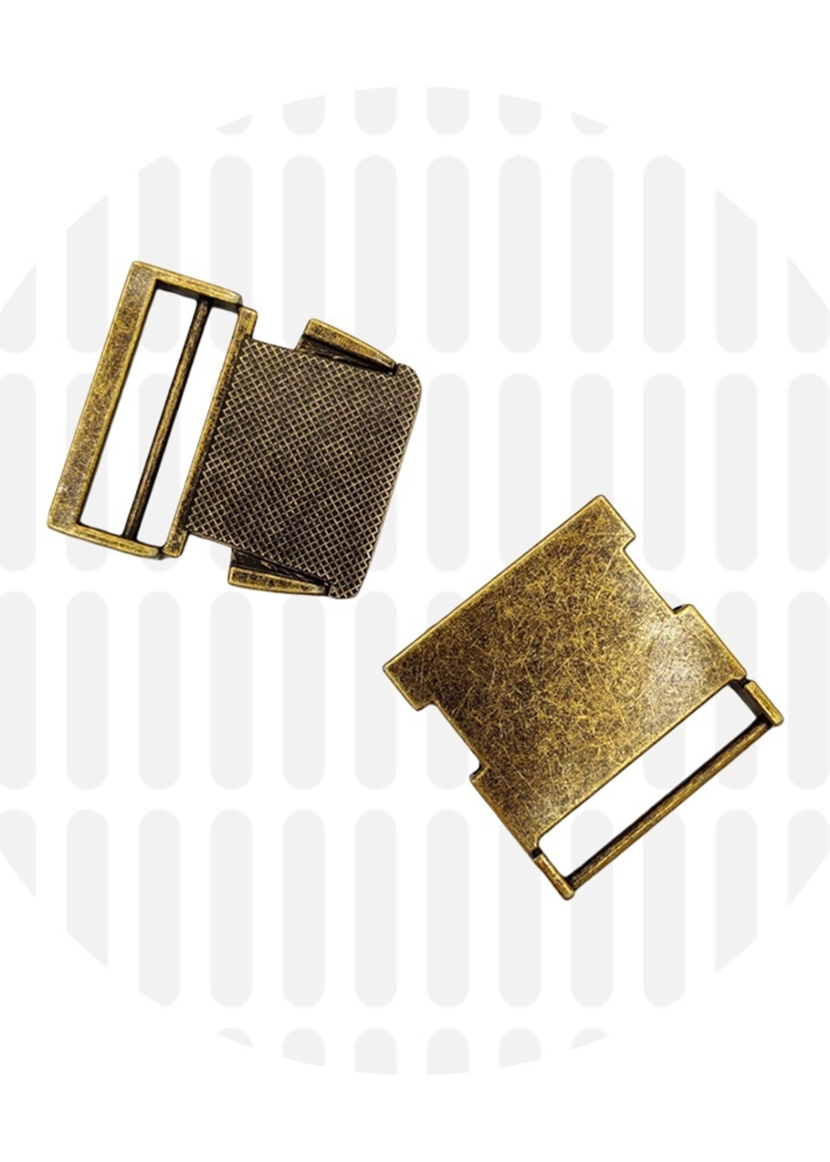 Zipper Zoo ° Sluiting - Zipper Zoo - 38mm - Antique Brass