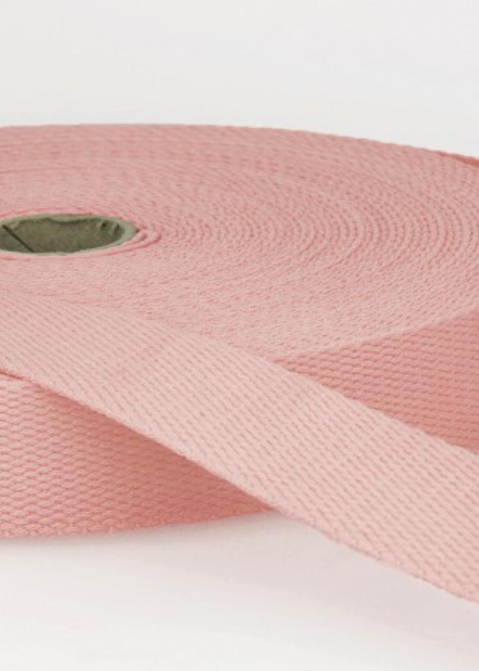 ° Tassenband - 25mm breed - Lichtroze