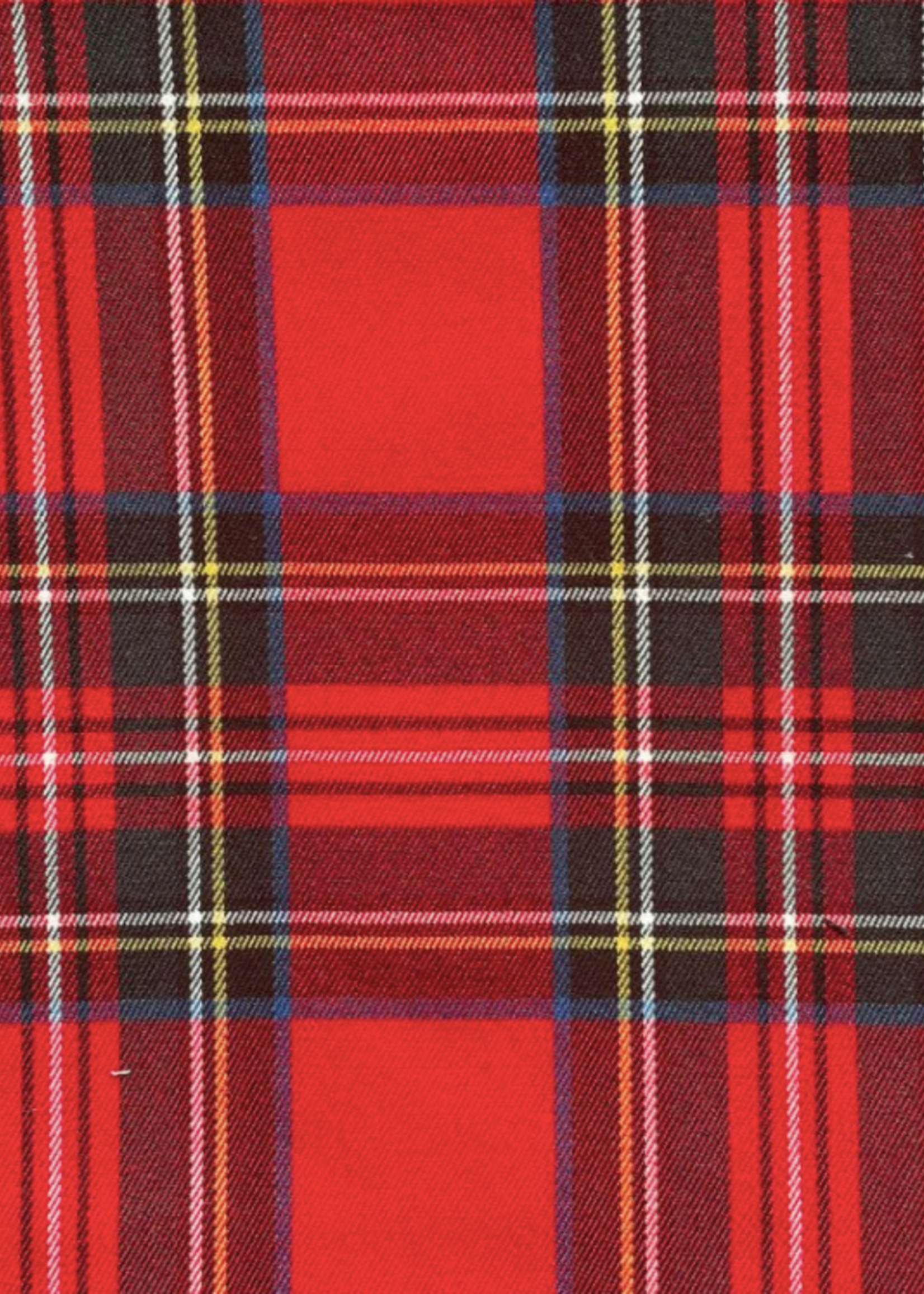 ° Stof Tartan - Rood