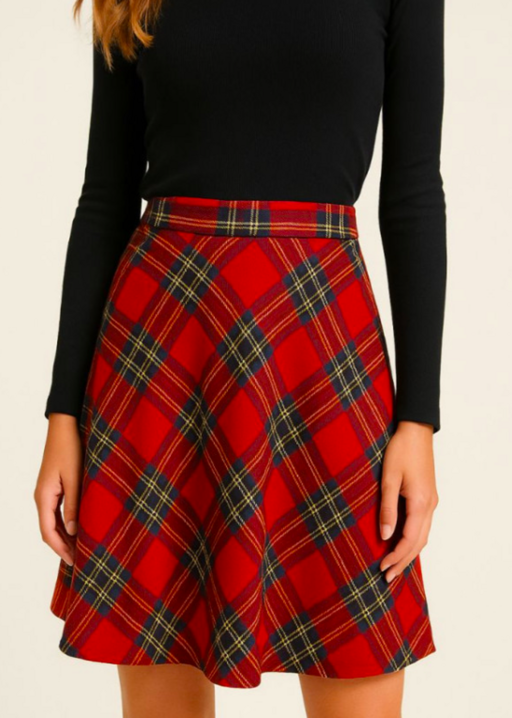 ° Stof Tartan - Rood