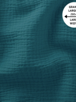 ° Stof Tetra Double Gauze - Appelblauwzeegroen (extra breed!)