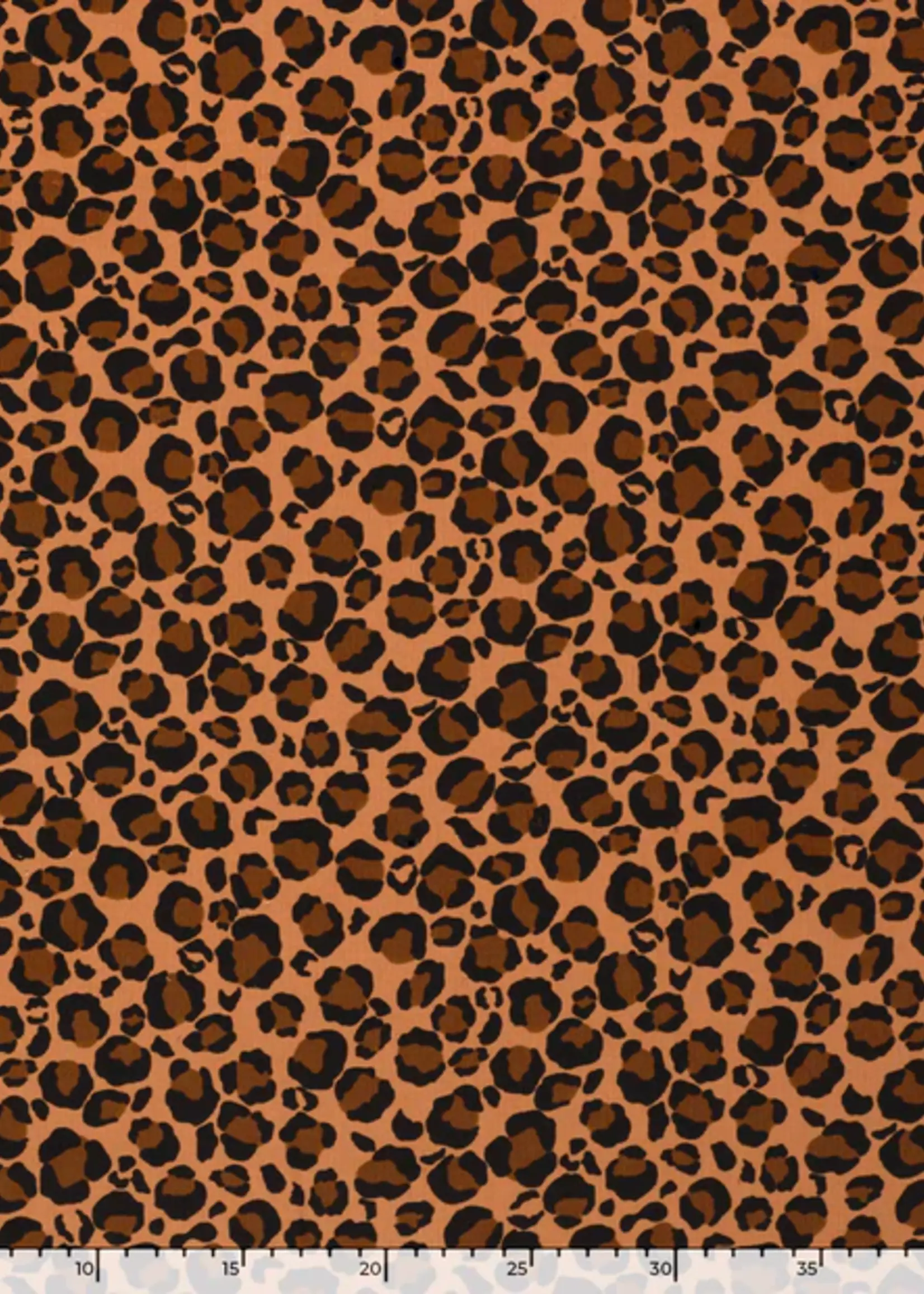 ° Stof Ribvelours (milleraies)  - Leopard
