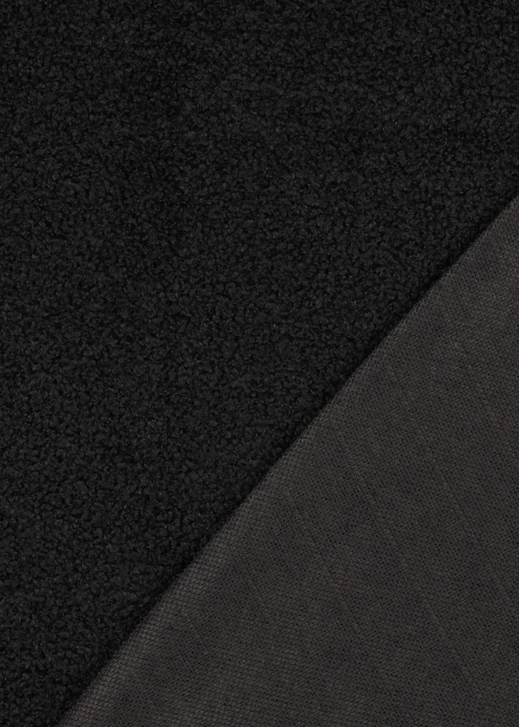 ° Stof Teddy Fur - Zwart