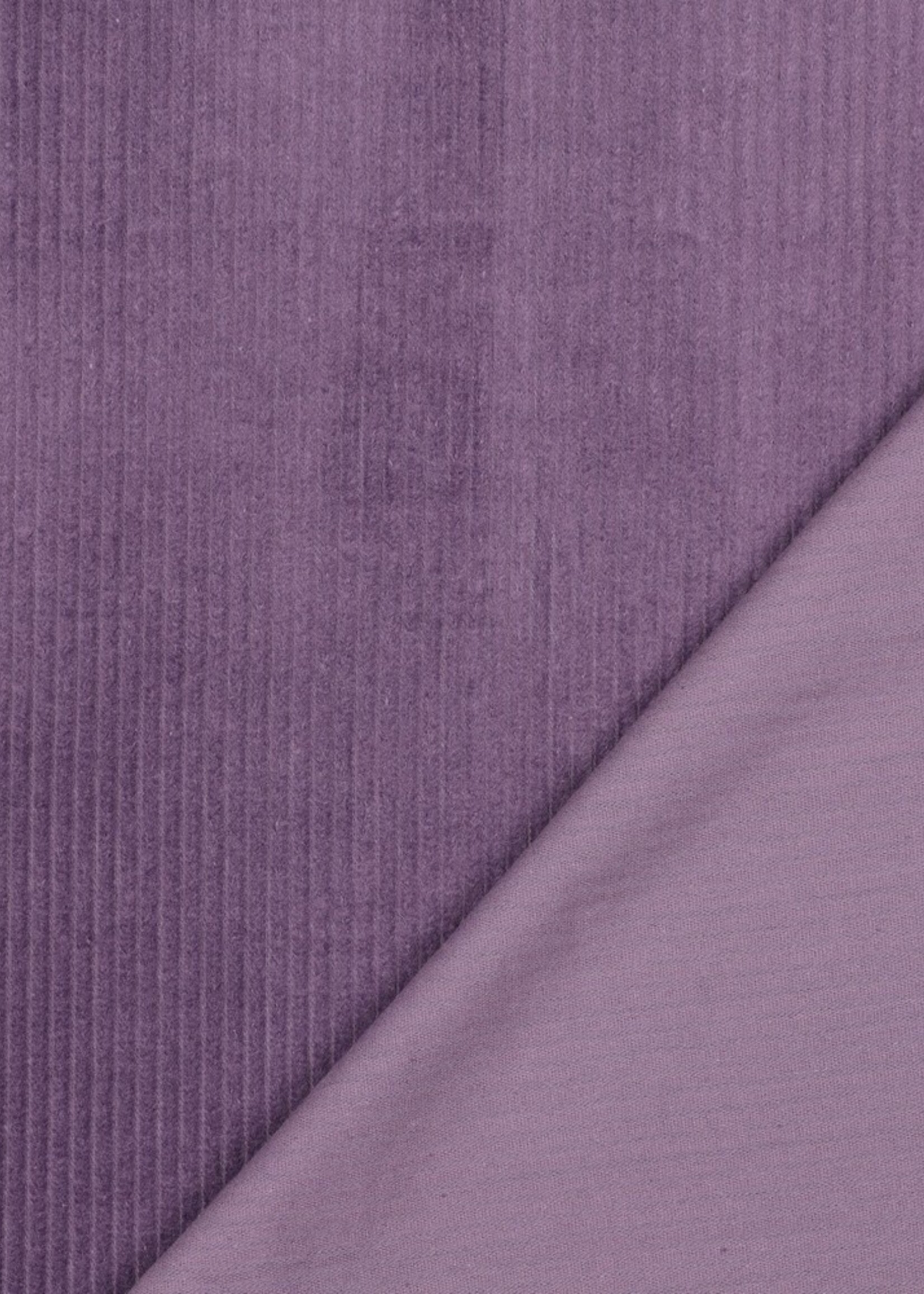 ° Stof Ribvelours / Corduroy - Grape