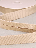 ° Biais van Ribvelours - Ecru