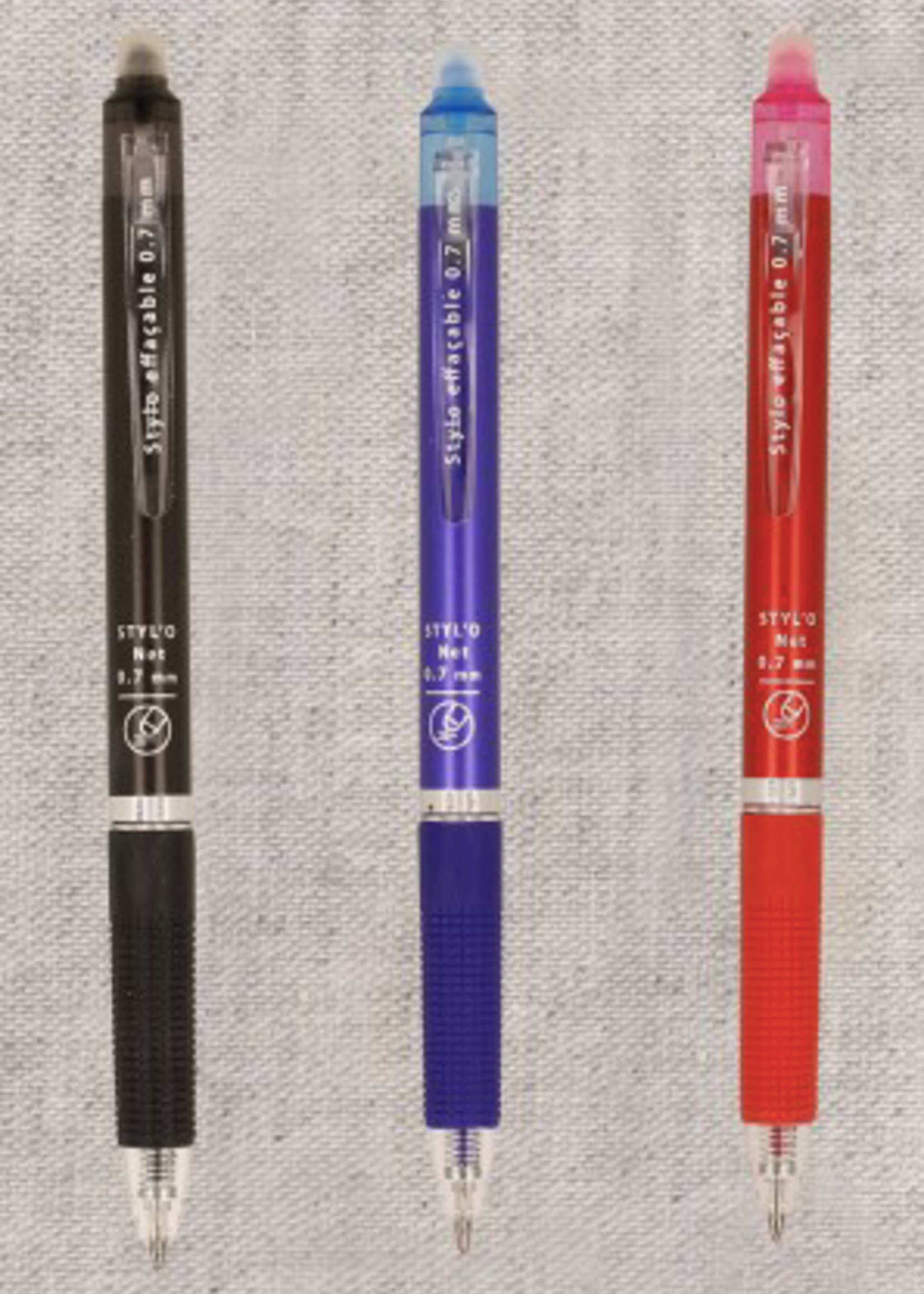 ° Set van 3 Uitwisbare Pennen
