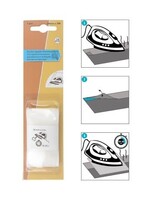 ° Strijkbaar Zoomband - 25mm breed - Wit