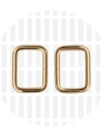 Zipper Zoo ° Passant - Zipper Zoo - 25mm - Goud (per 2 stuks)