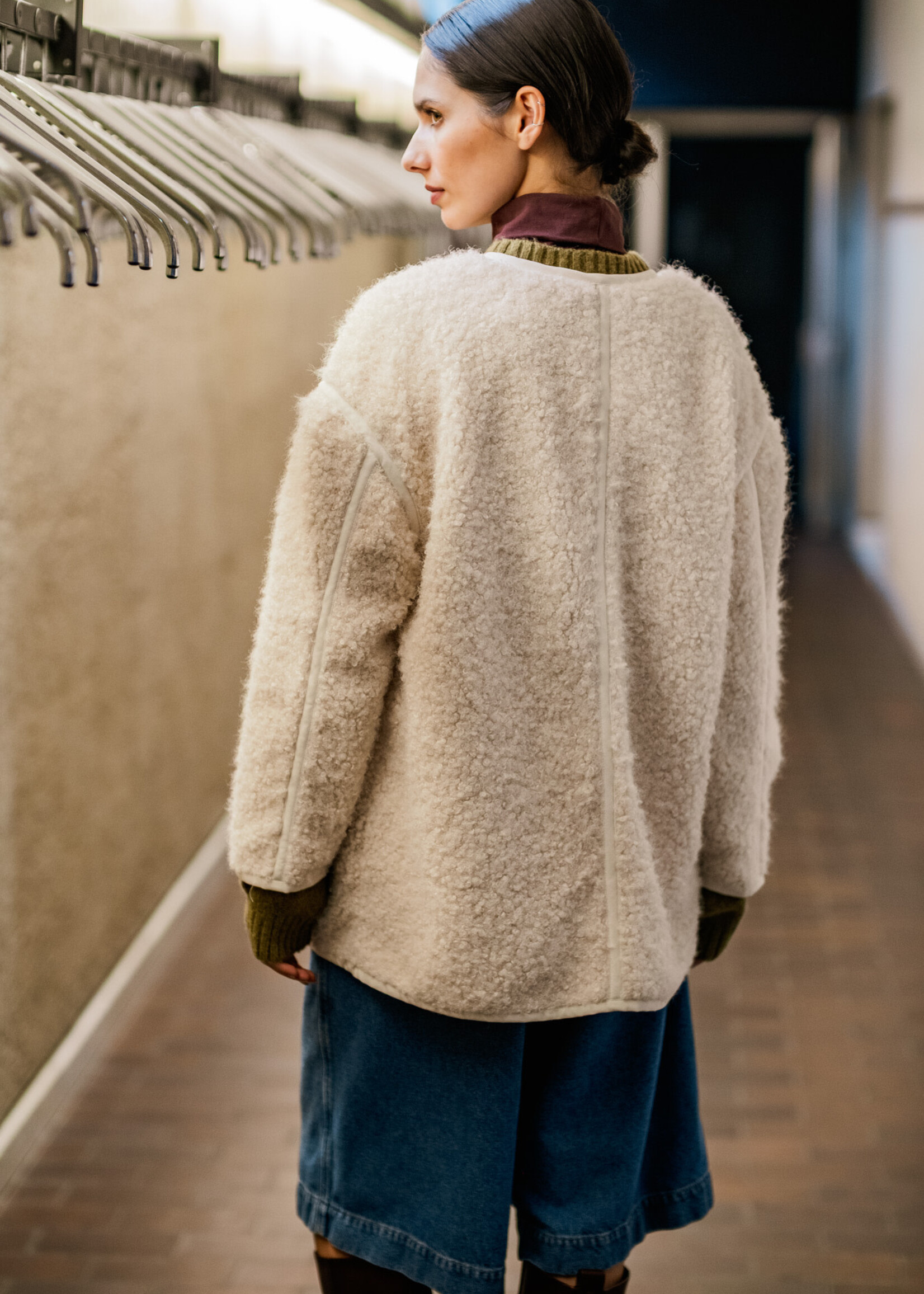 Fibre Mood ° Stof Hairy Bouclé Knit - Fibre Mood - GRETA