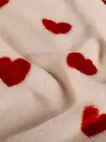 ° Stof Fleece Double Side - Hearts