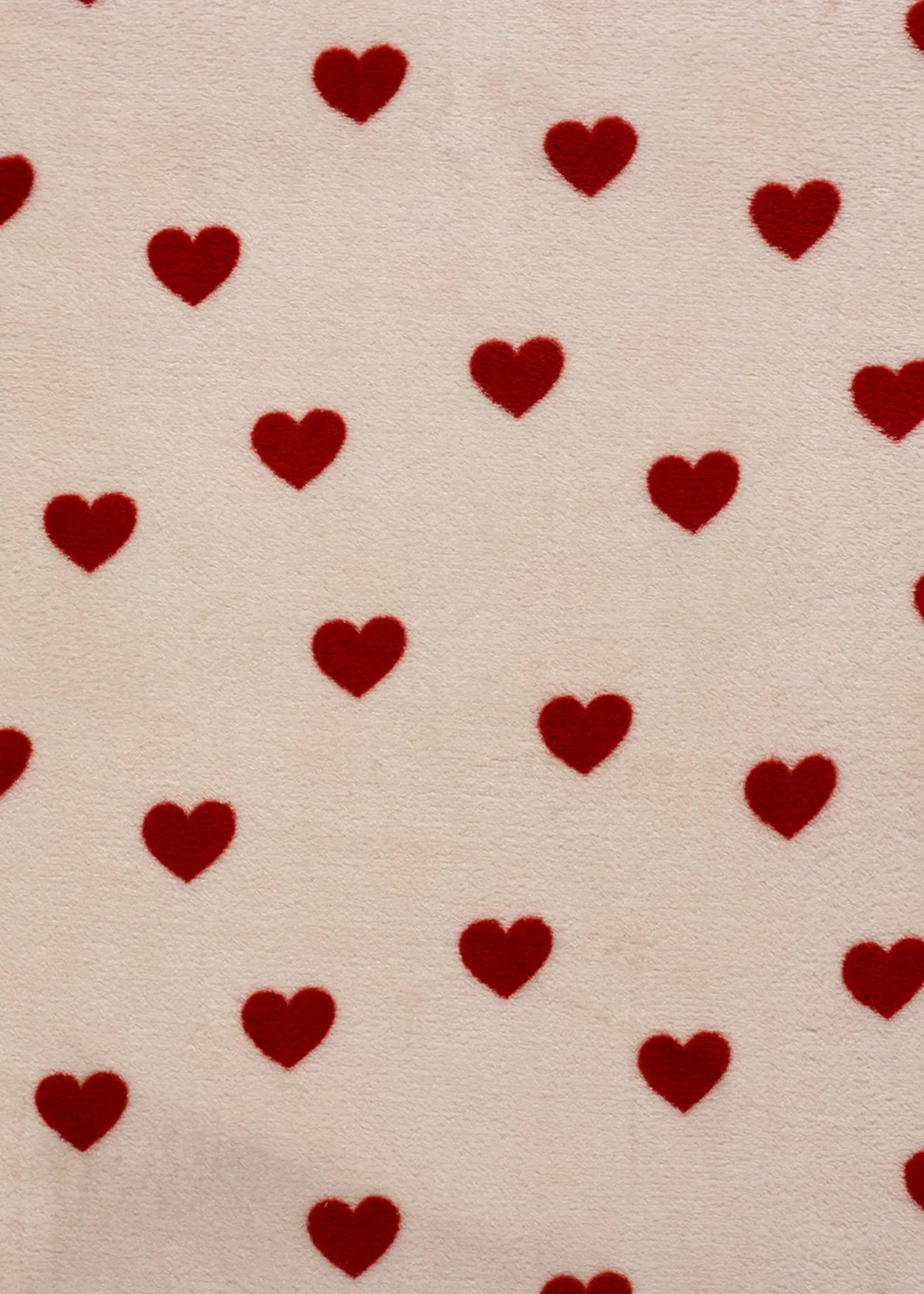 ° Stof Fleece Double Side - Hearts