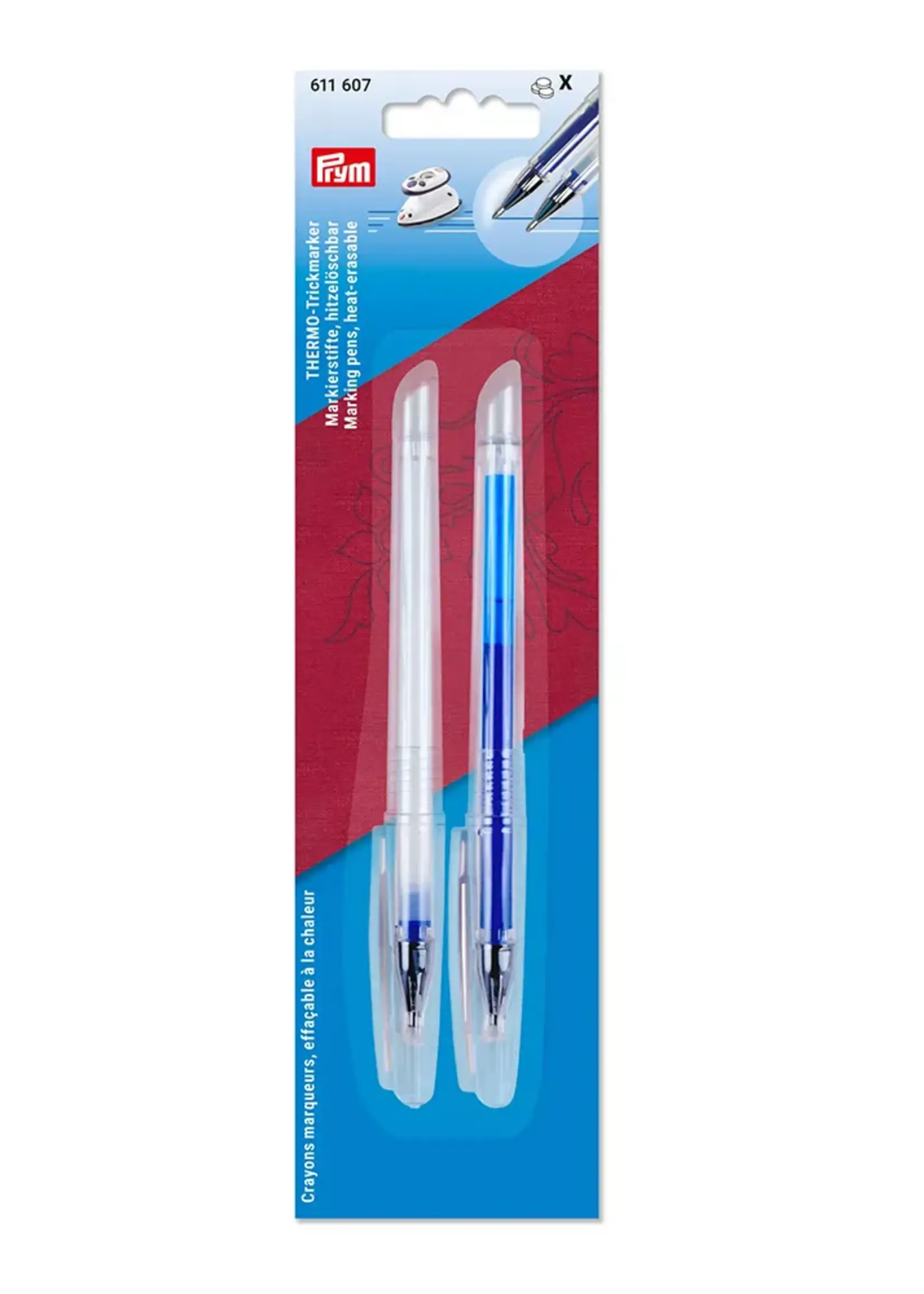 ° 2 in 1 Uitwisbare Thermo-Gevoelige Pen - Prym - Blauw & Wit