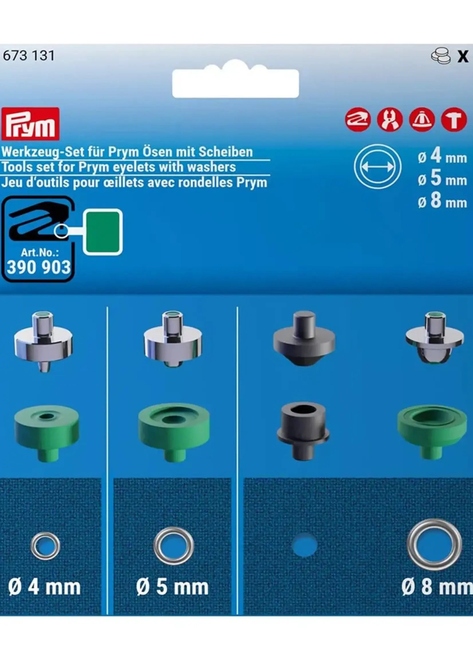 Prym ° Gereedschapsset ringen 4-5-8mm - Prym