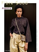 Fibre Mood ° Stof Voile Katoen met Embroidery - Fibre Mood - SAMIRA - Flowers Black