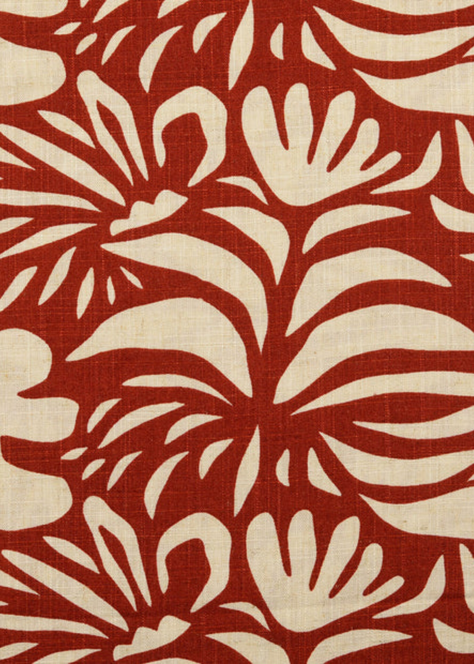 ° Soepelvallende Stof - Linnen Blend - Flowers Bronze