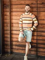 ° Stof Structuurtricot - Vintage Stripes