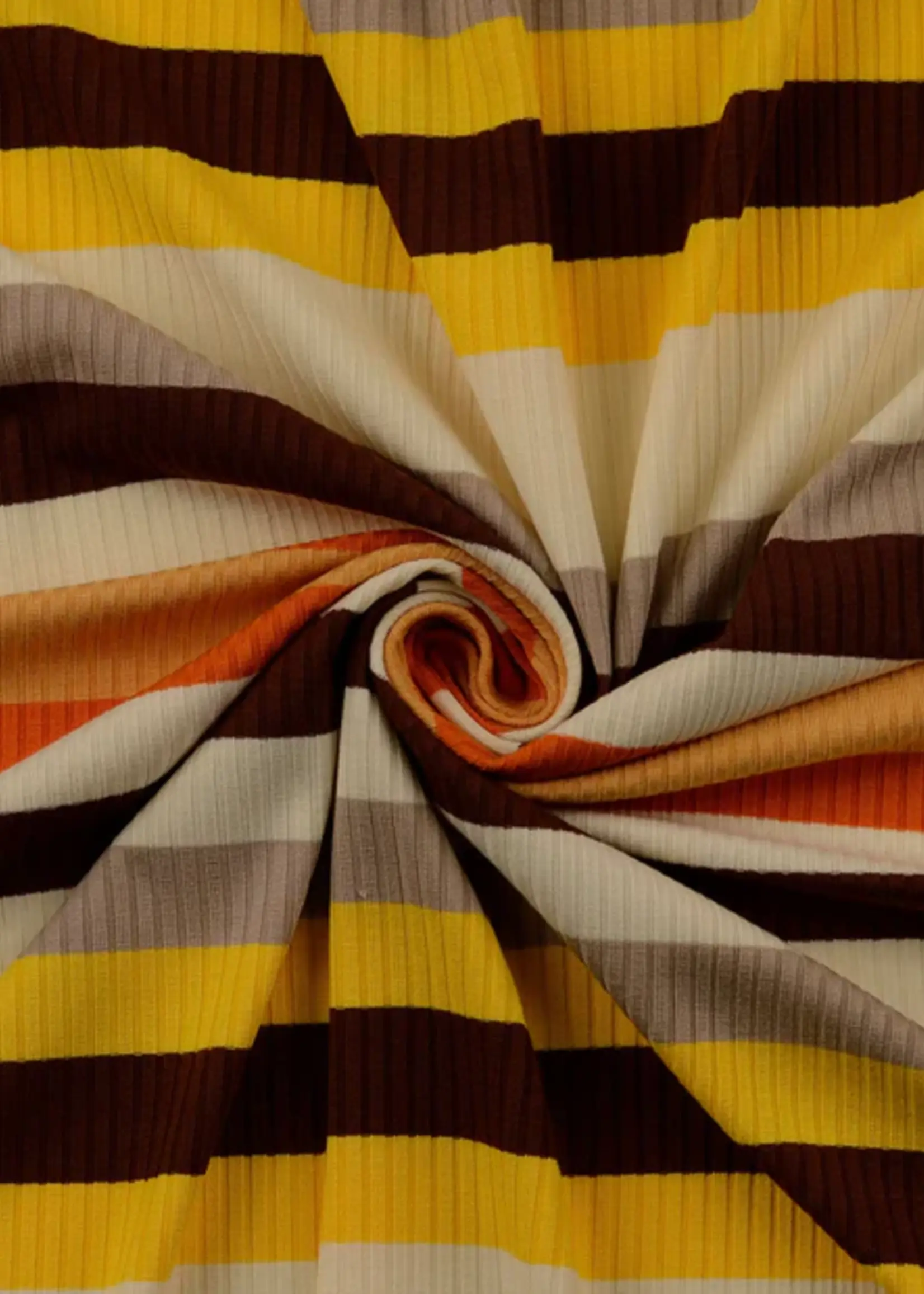 ° Stof Structuurtricot - Vintage Stripes