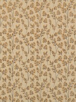 ° Stof Seersucker - Flowers - Oker