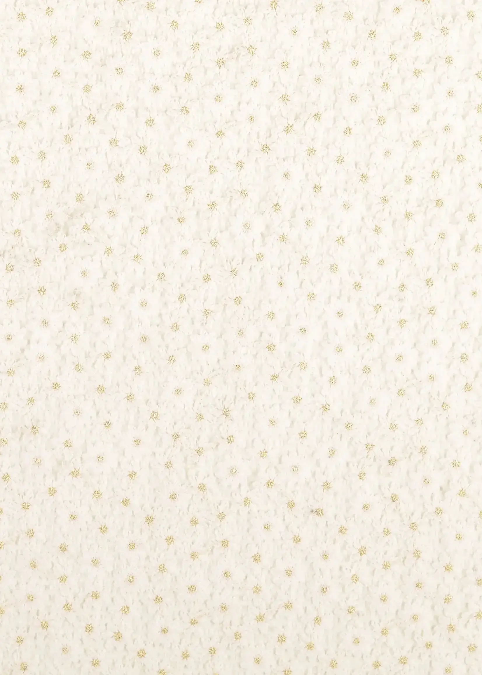 ° Stof Kant - Flowers - Golden Dot