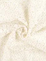 ° Stof Kant - Flowers - Golden Dot