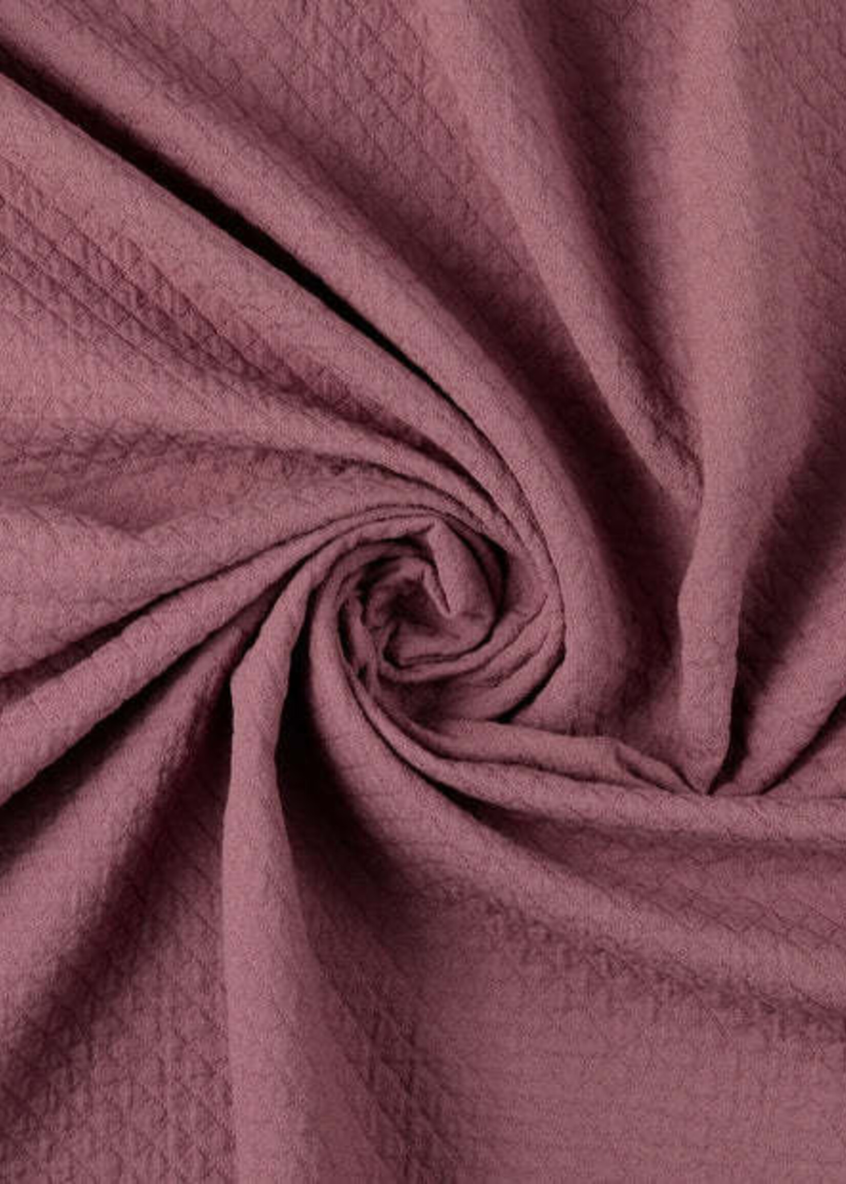 ° Stof Vintage Katoen Jacquard - Oudroze