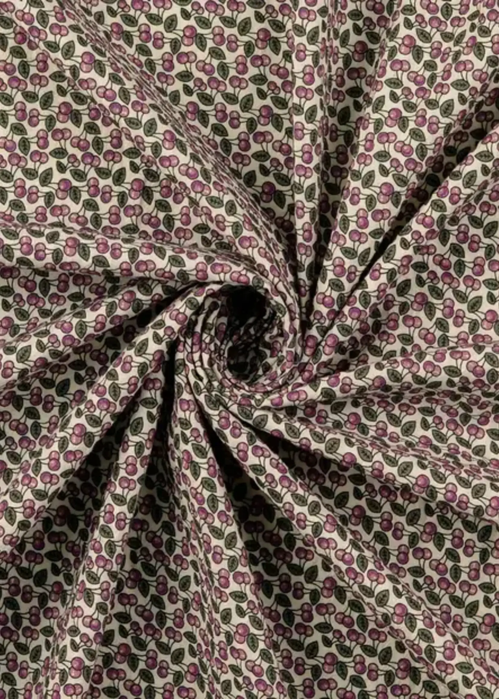 ° Stof Seersucker - Cherry