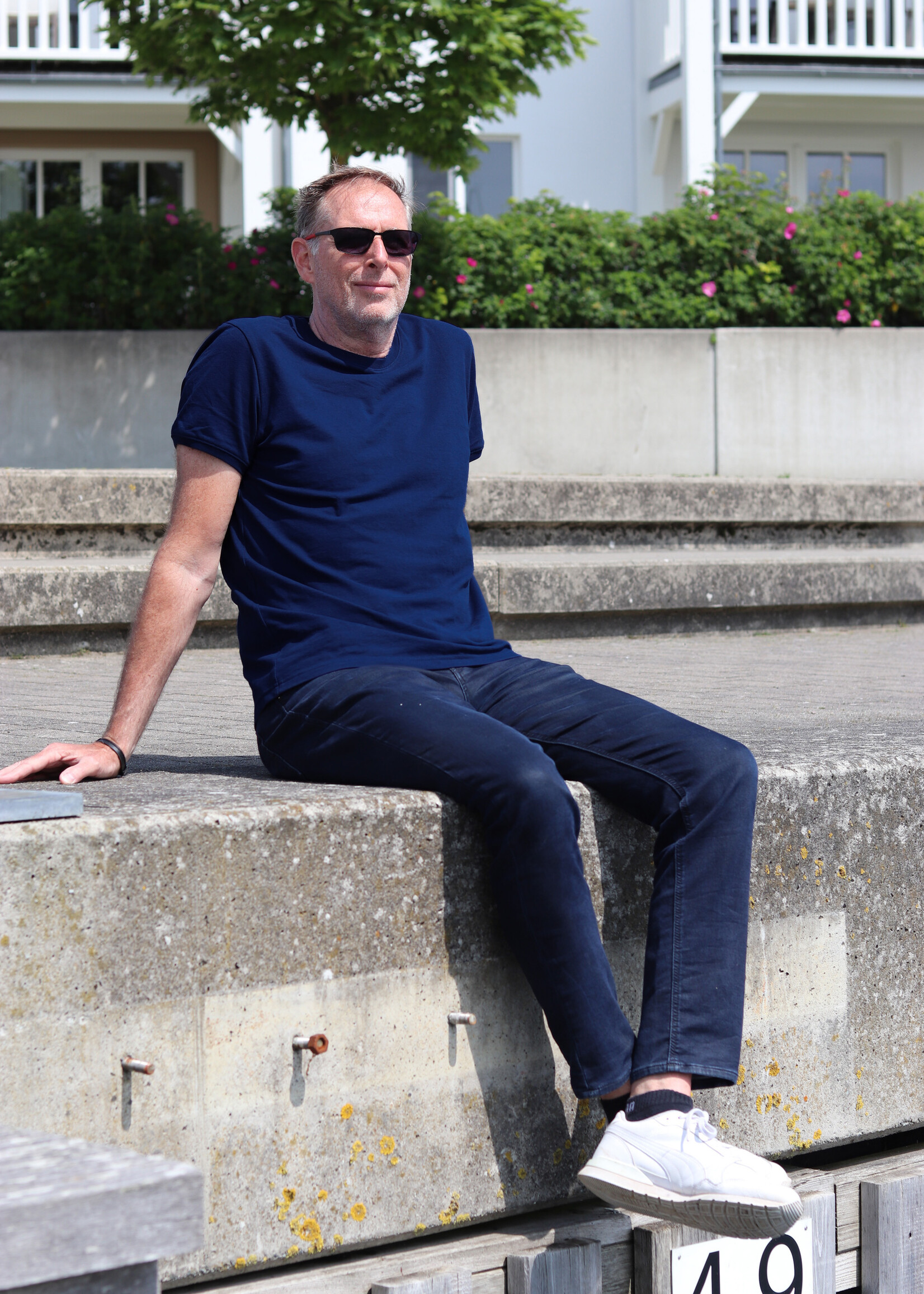 ° Stof Katoen Piqué - Polo - Blauw