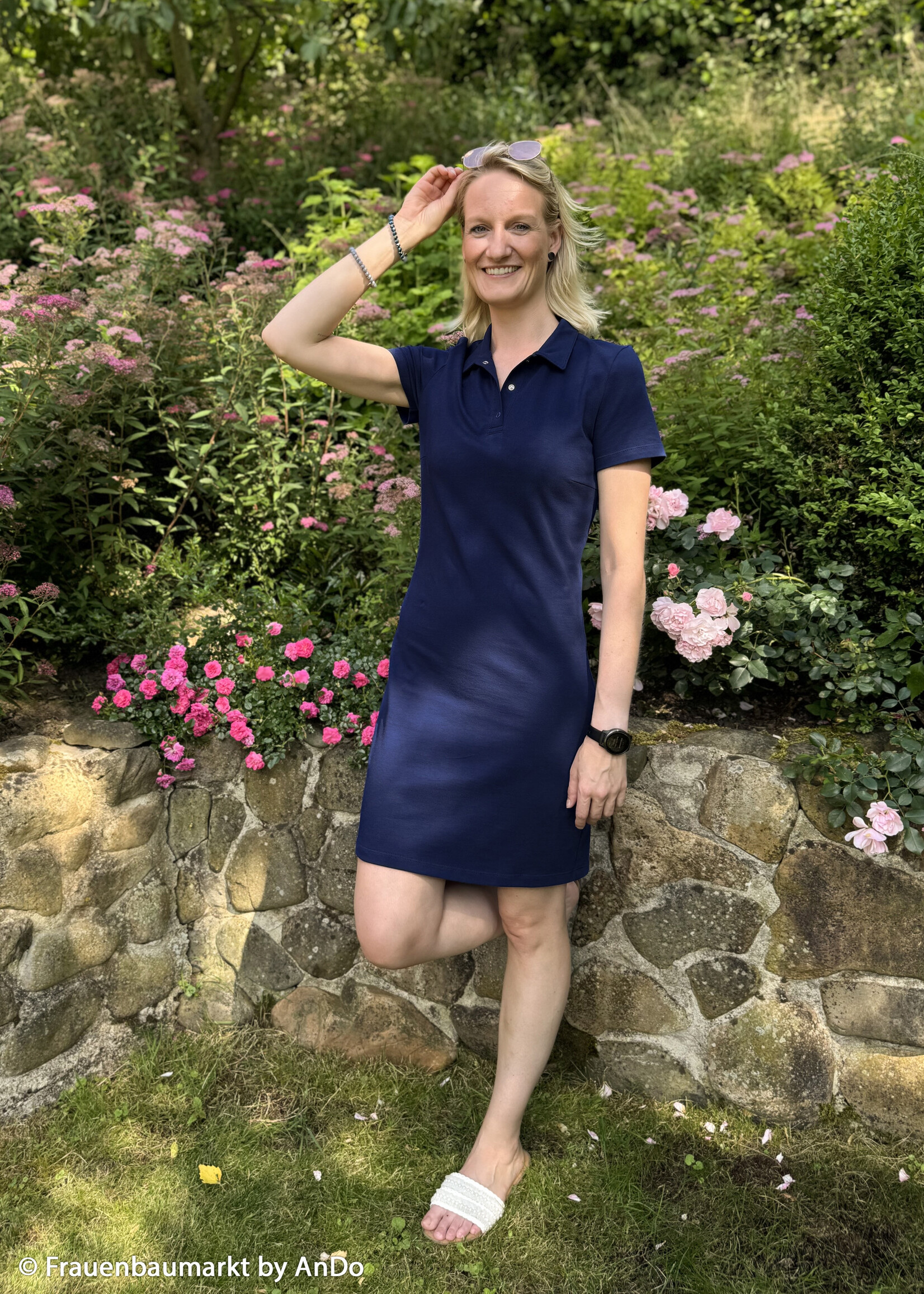 ° Stof Katoen Piqué - Polo - Blauw