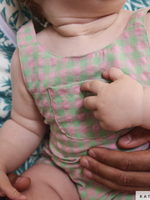 Katia ° Stof Seersucker - KATIA Fabrics - Vichy - Apple & Pink