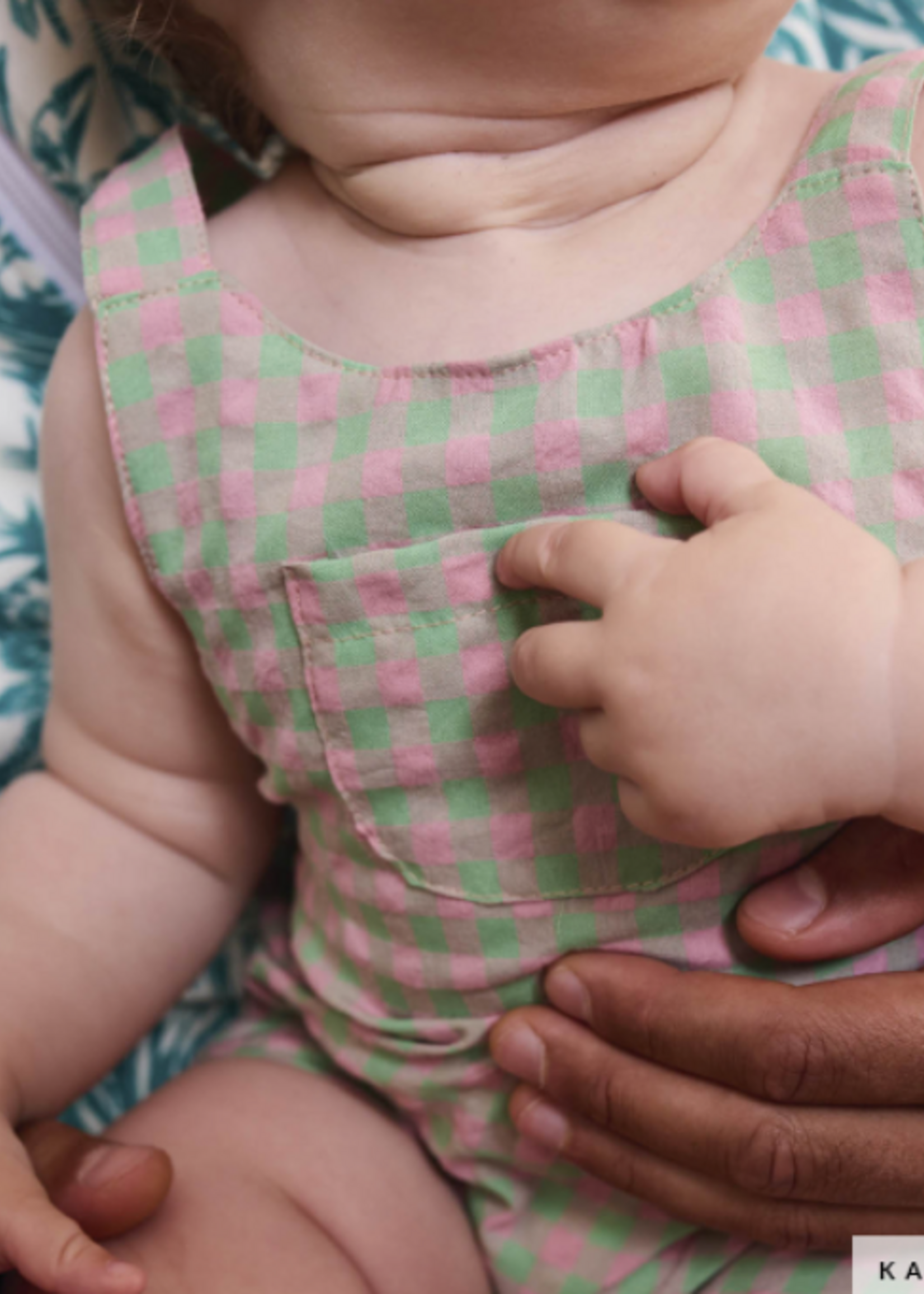 Katia ° Stof Seersucker - KATIA Fabrics - Vichy - Apple & Pink