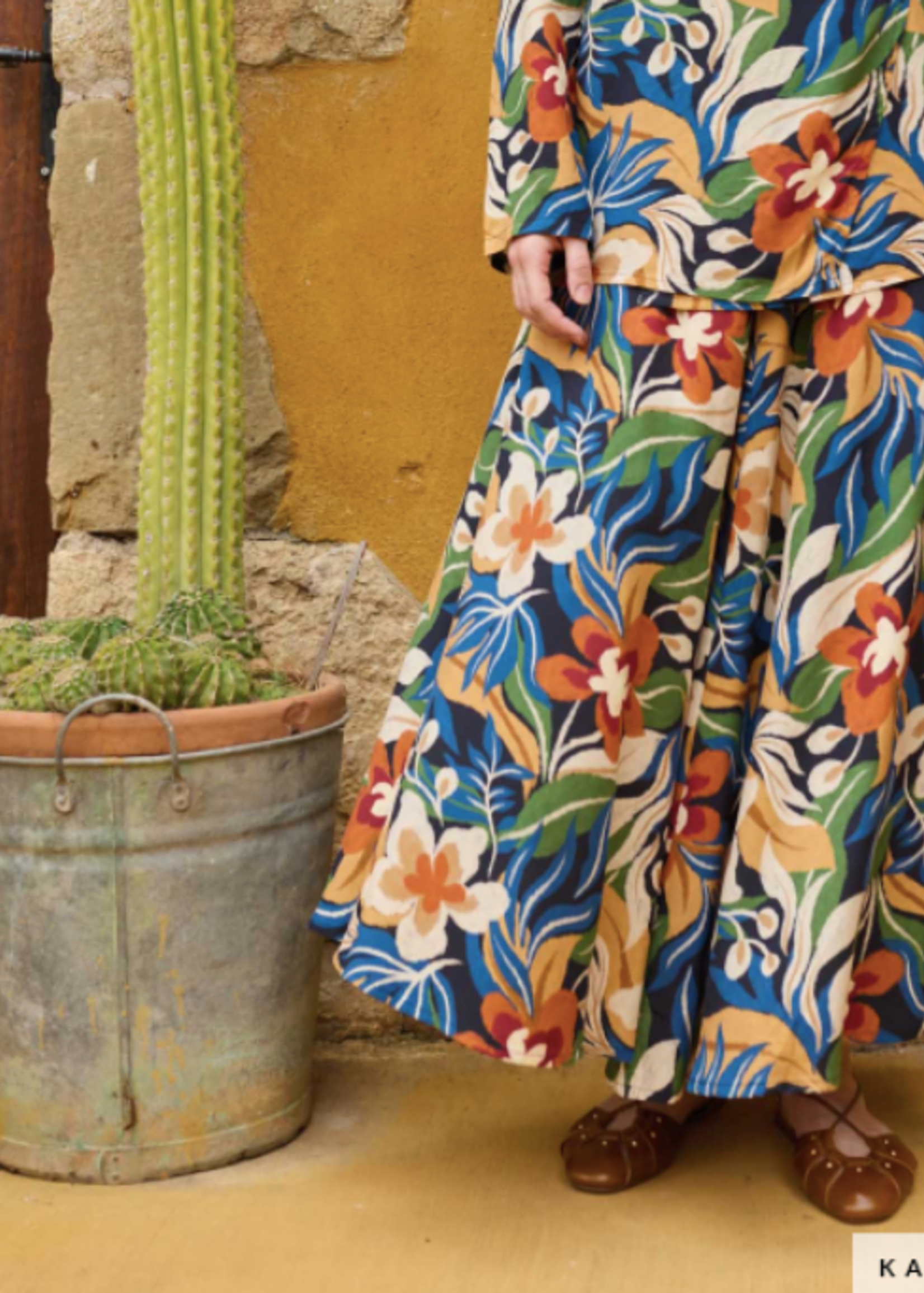 Katia ° Soepelvallende Stof - KATIA Fabrics - Iguana Leaves