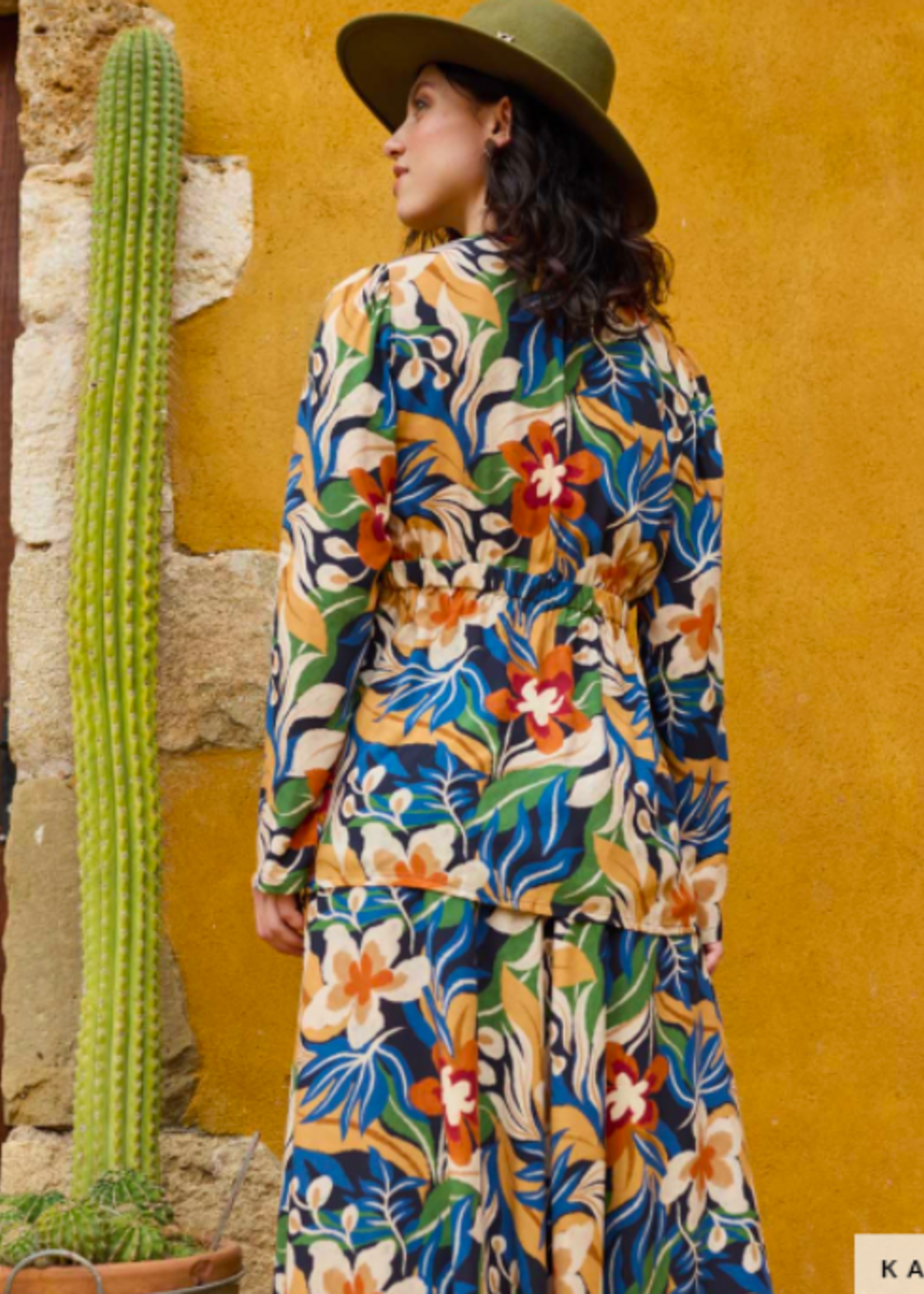 Katia ° Soepelvallende Stof - KATIA Fabrics - Iguana Leaves