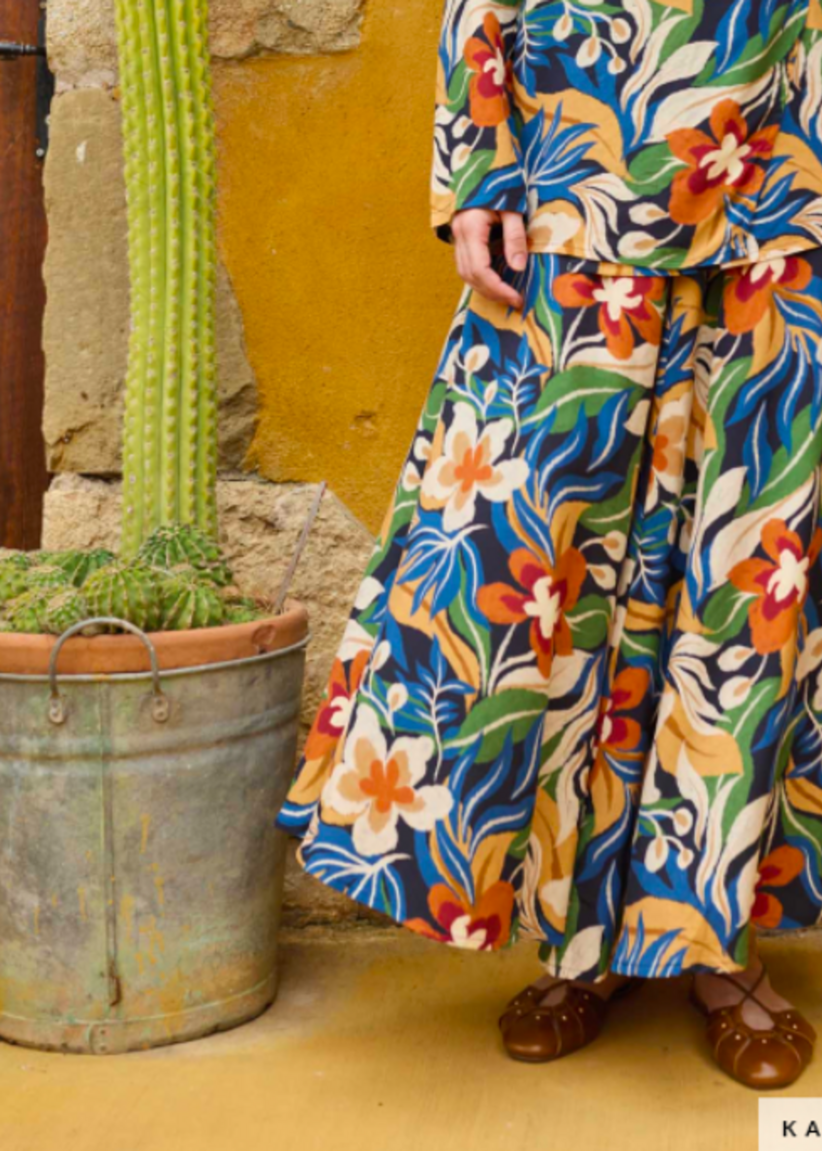 Katia ° Soepelvallende Stof - KATIA Fabrics - Iguana Leaves