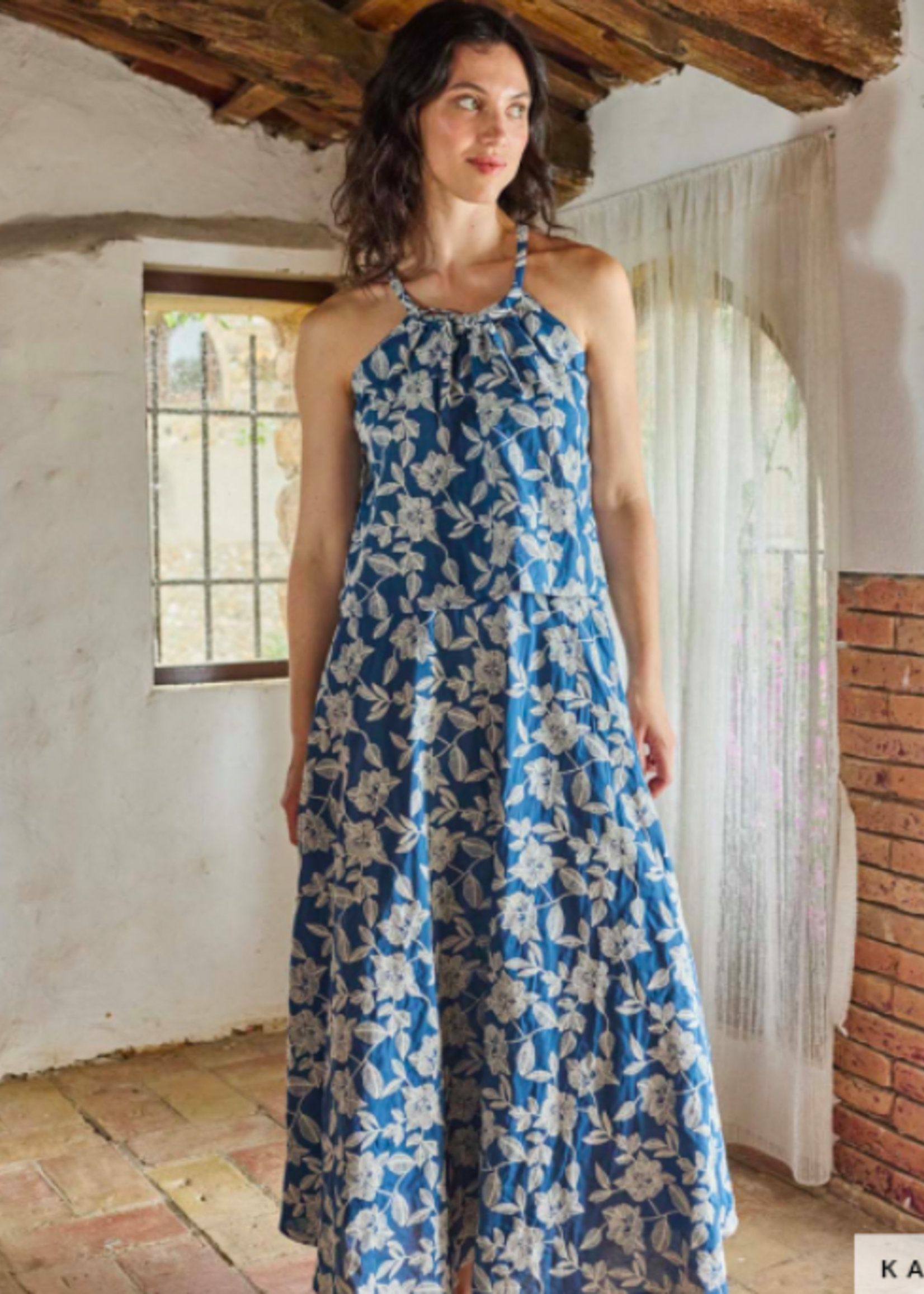 Katia ° Stof Voile - KATIA Fabrics - Embroidery White Flowers