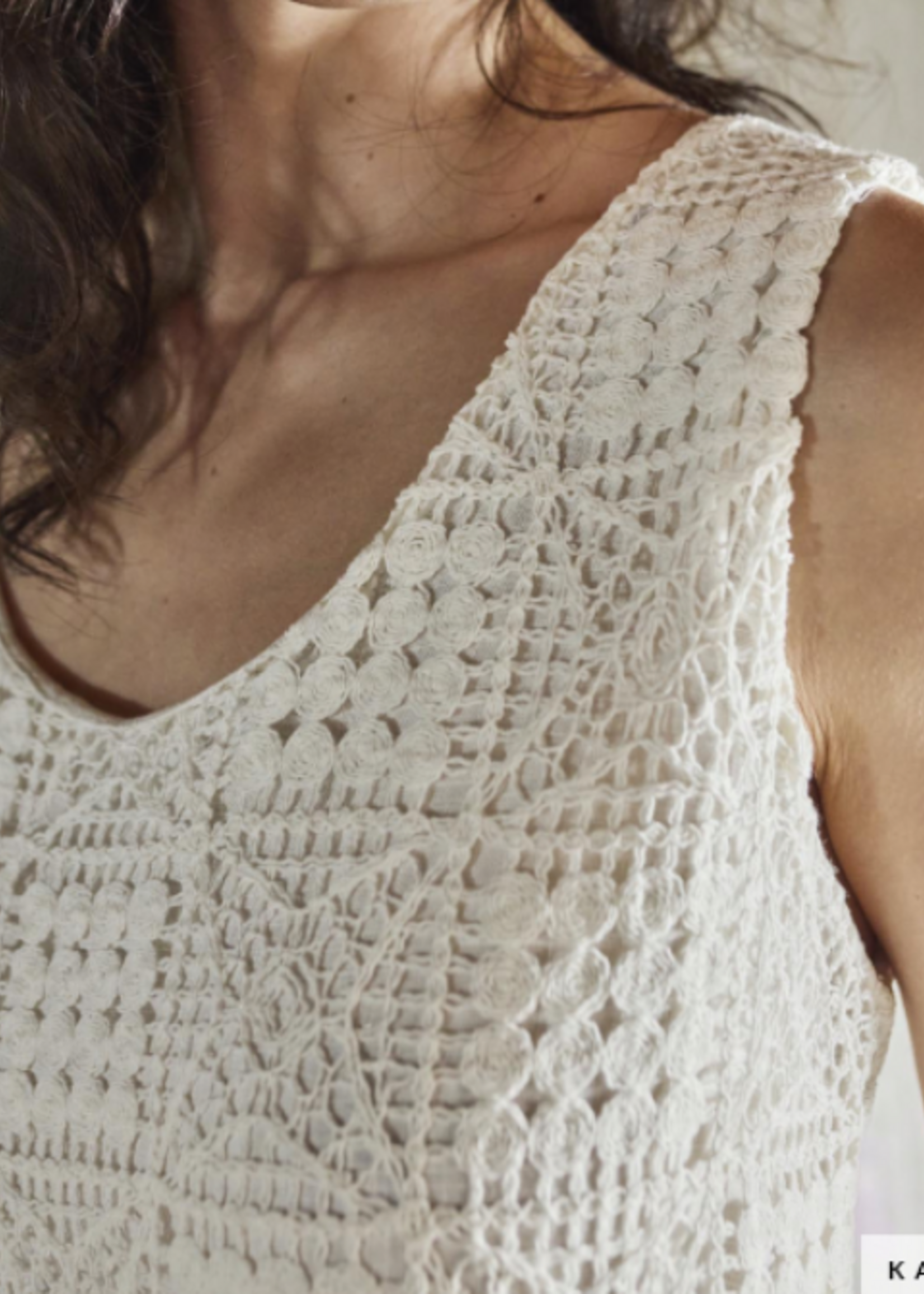 Katia ° Stof Crochet Squares - KATIA Fabrics - Gebroken Wit