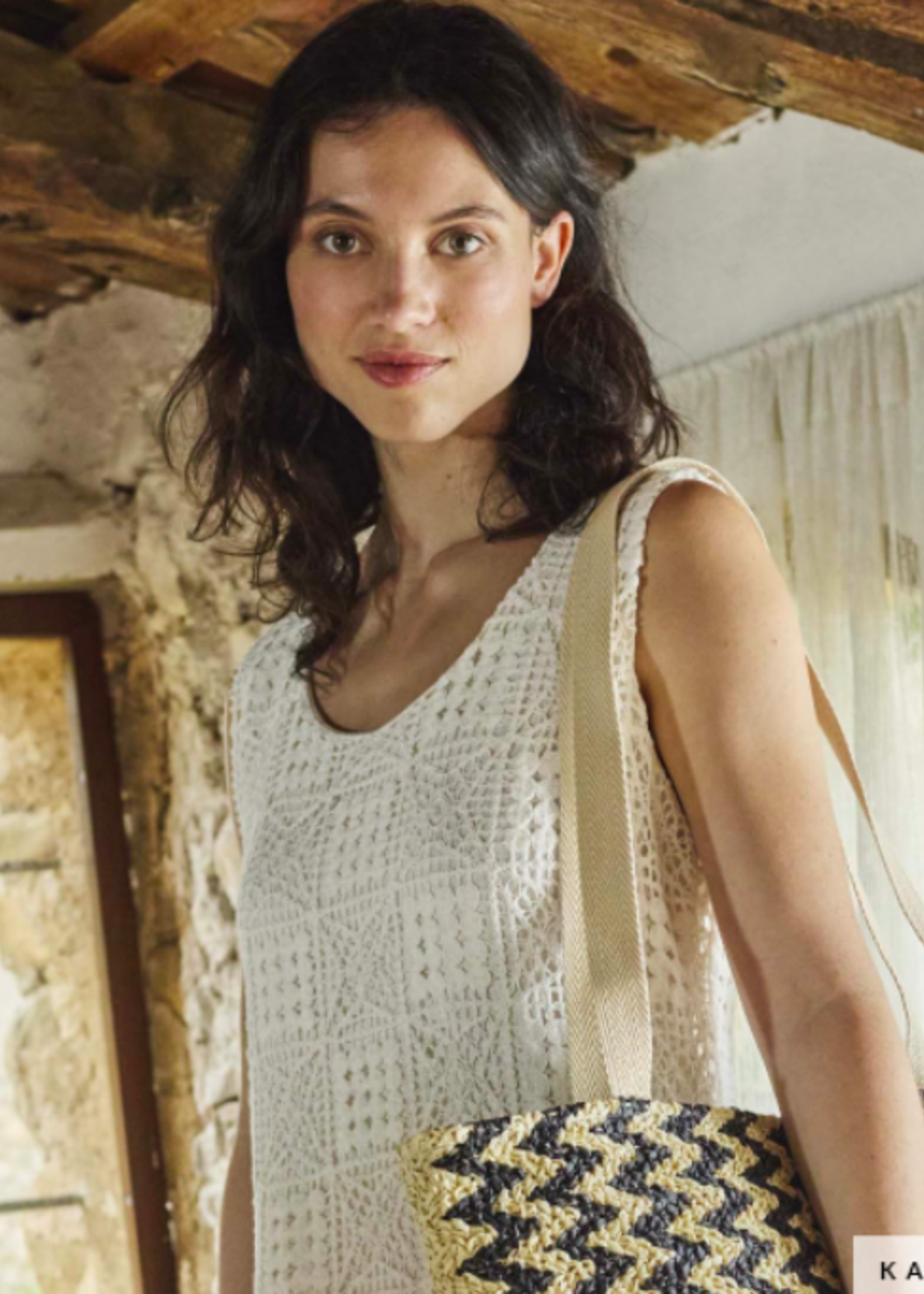 Katia ° Stof Crochet Squares - KATIA Fabrics - Gebroken Wit